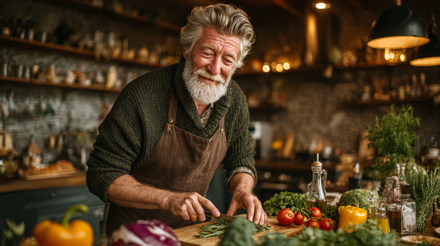 Adultos mayores disfrutando de una comida saludable y nutritiva